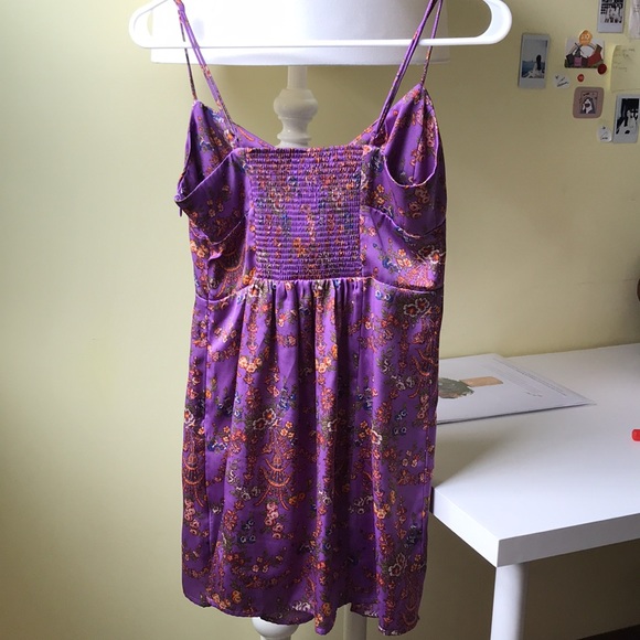URBAN OUTFITTERS Purple Floral Detailed Dress - Picture 2 of 5